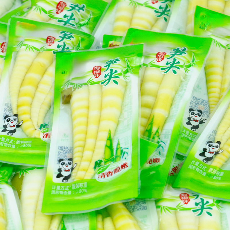 Pickled Bamboo Shoot Tips 500g Wild Chili Flavor Crispy Snack Packs - Image 5