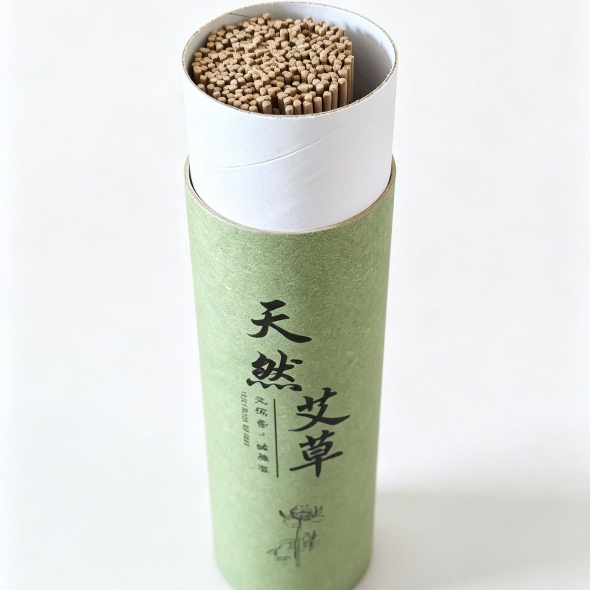 Natural Mugwort Incense Sticks Ai Cao 200g with Holder for Home Bedroom Aromatherapy - Image 5
