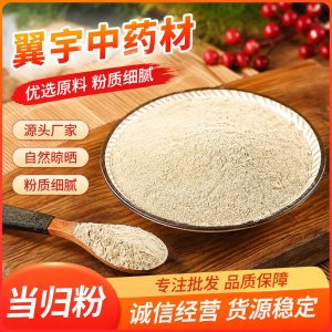 Dang Gui Powder (Angelica sinensis) — Food-Herb Botanical Powder, 500g Bulk