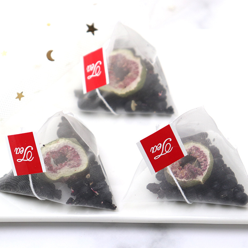 Fig Mulberry Black Goji Tea 50g 10 Pyramid Tea Bags Sugar Free Herbal Wellness Blend - Image 3