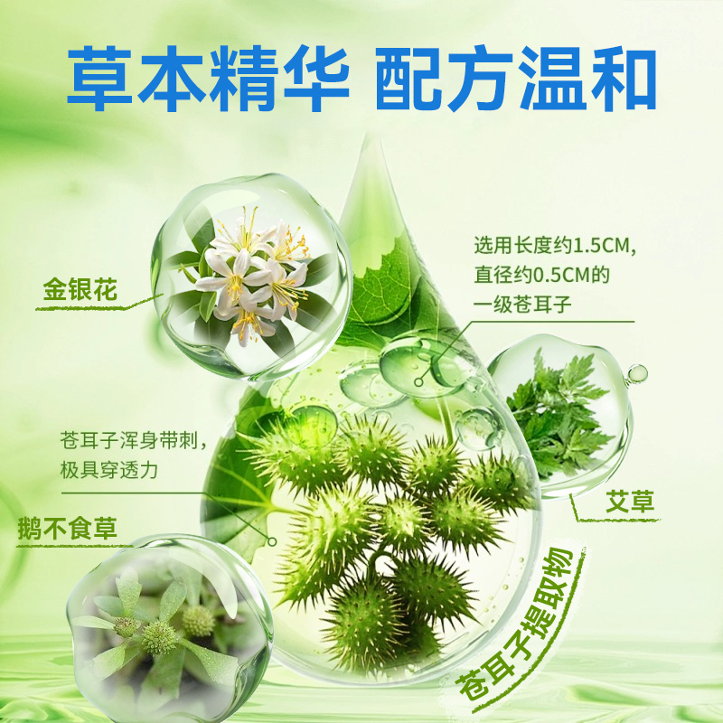 Cang Er Zi Herbal Nasal Patch with Mugwort Warming Moxa Nose Cover for Adults and Children - Image 2