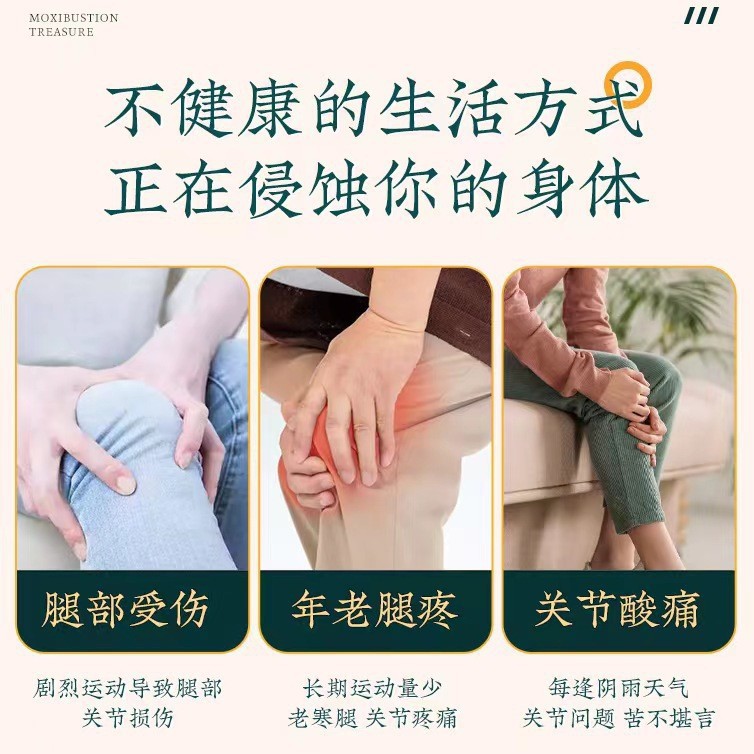 Electric Heated Knee Wrap Moxibustion Therapy Bag Warm Compress for Knee Care Hemp Liner - Image 3