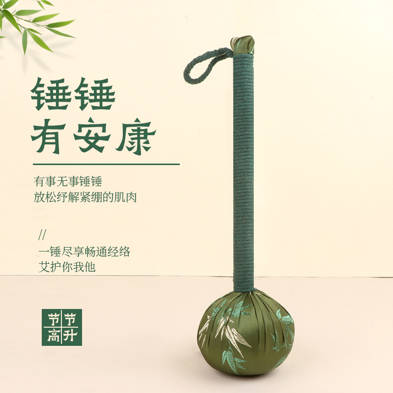 Mugwort Cervical Pillow Wellness Hammer Gift Set Ai Cao 艾草 Neck Support Sleep Gift Box - Image 3