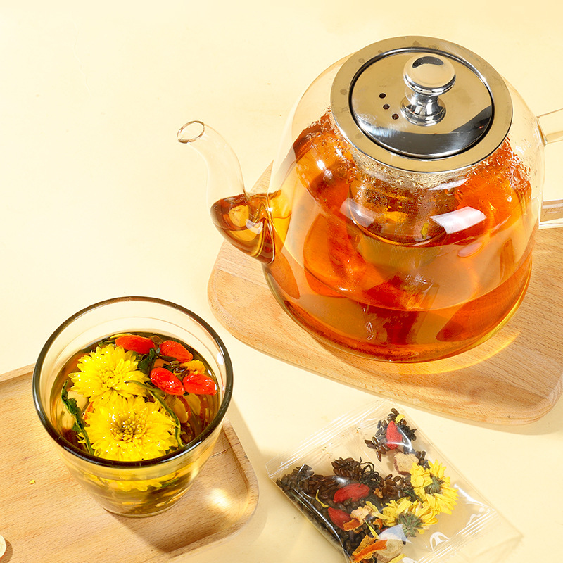 Chrysanthemum Cassia Seed Tea 120g Herbal Blend with Goji Dandelion Licorice Tangerine Peel - Image 4