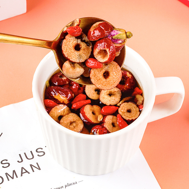 Brown Sugar Ginger Jujube Tea Hong Tang Jiang Zao Cha 150g Warming Herbal Blend with Rose Longan Goji - Image 4
