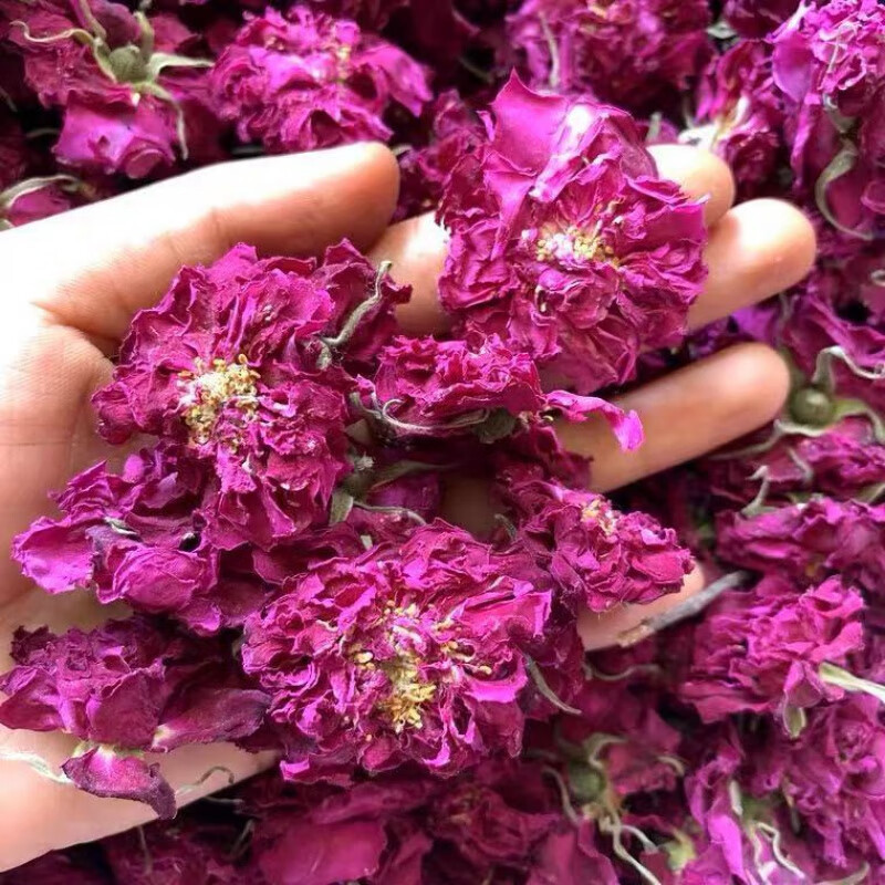 Pingyin Rose Crown Tea Mei Gui Hua 玫瑰花 Loose Whole Flower Buds 500g Jar for Daily Herbal Tea - Image 3