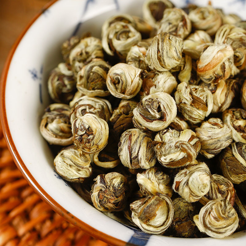 Jasmine Dragon Pearls Tea (Jasmine Green Tea) — Hengxian Fresh Crop Loose Leaf 500g - Image 4