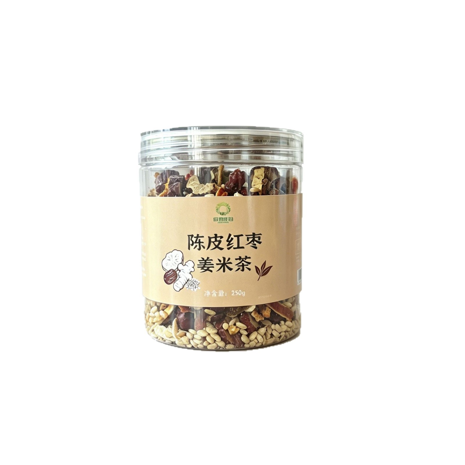 Chen Pi Red Date Ginger Rice Tea 250g Roasted Brown Rice Herbal Tea with Dried Ginger Shreds Sugar Free - Image 5