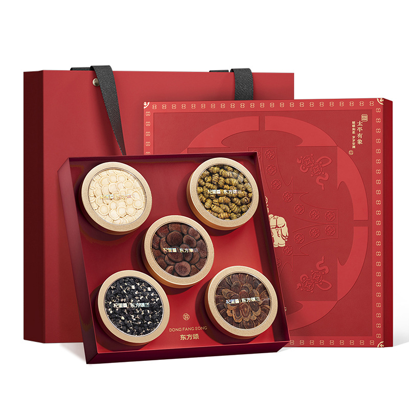 Five-Herb Tonic Gift Box with American Ginseng Dendrobium and Deer Antler Slices 210g - Image 5