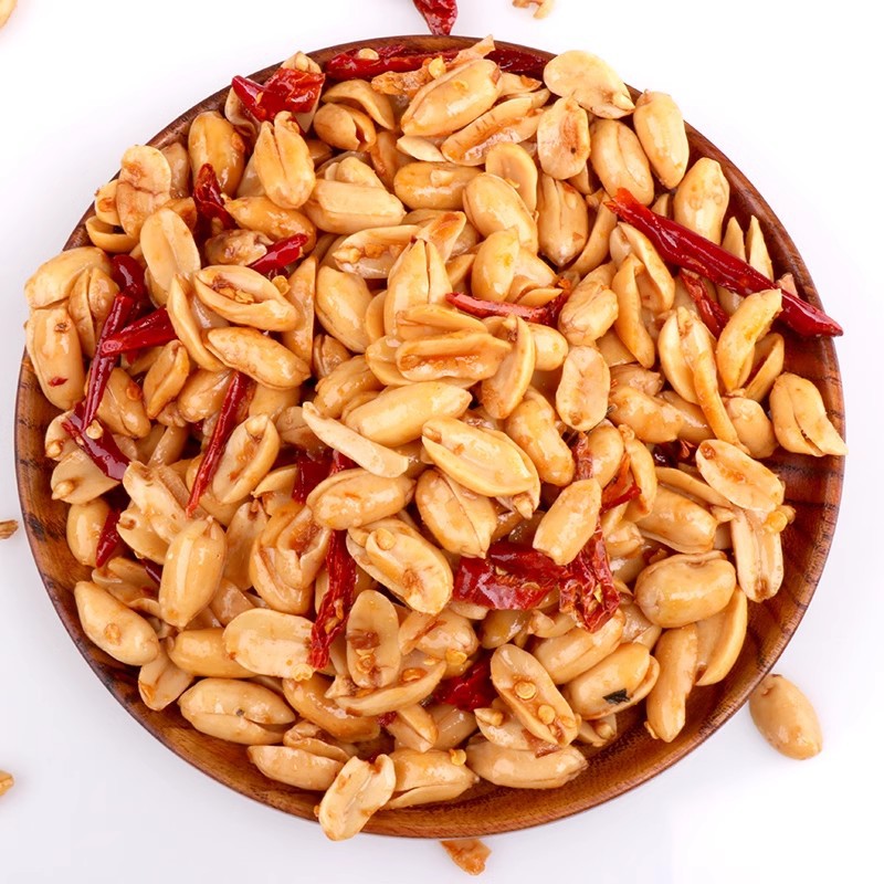 Spicy Fried Peanuts 500g Bag Shelled Snack Savory Chili Flavor Drinking Snack Party Food - Image 3
