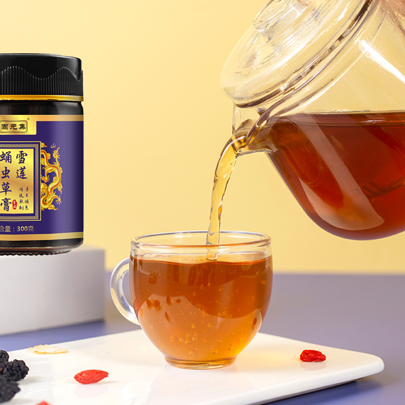 Snow Lotus & Cordyceps Militaris Herbal Paste (Xue Lian Yong Chong Cao Gao) — 300g Nourishing Herbal Honey Paste - Image 4