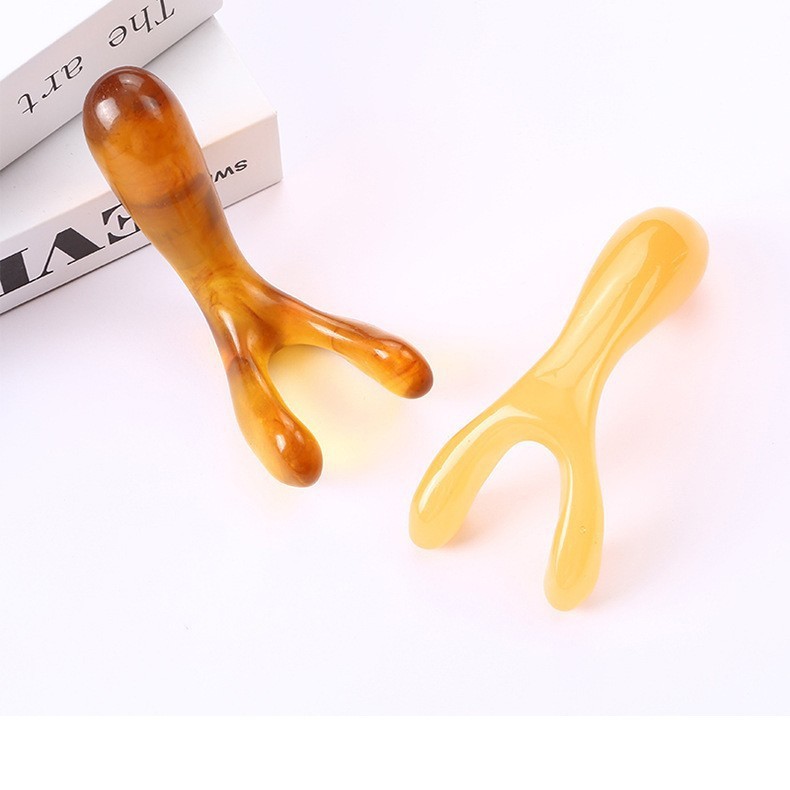 Resin Facial Massage Wand Y Shape Nose Scraping Tool Guasha Beauty Stick for Face Eye Corner Acupoint Care - Image 3