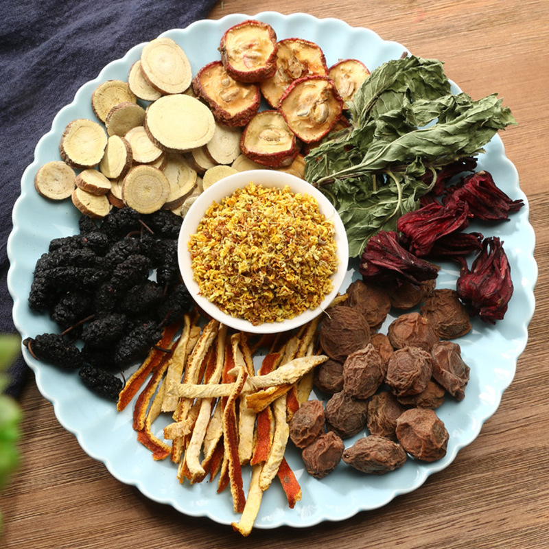 Sour Plum Drink Soup Pack (Suan Mei Tang) — Old-Fashioned Herbal Soup Mix with Osmanthus, 100g - Image 3
