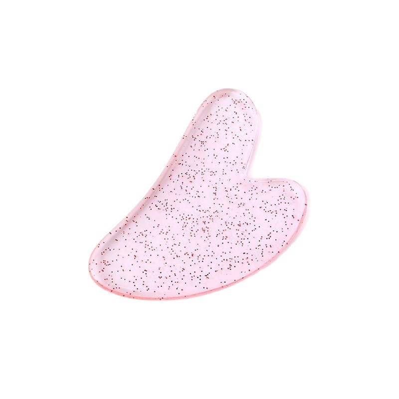 Crystal Heart Gua Sha Facial Massage Tool Resin Scraping Board for Face Lifting and Home Use 8x5cm - Image 5