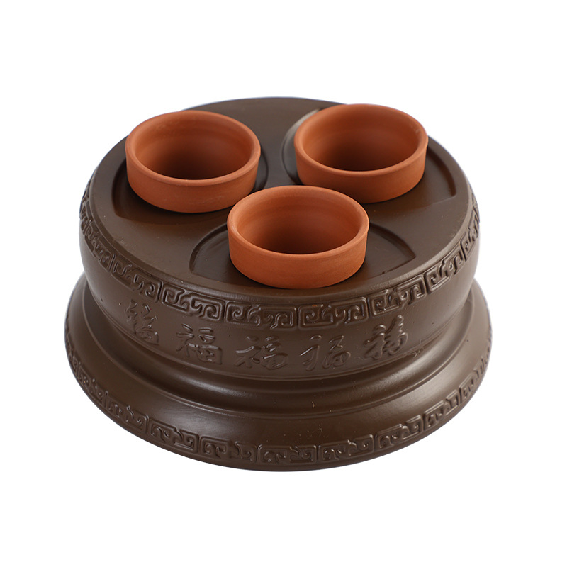 Wufu Moxa Burner Ceramic Navel Moxibustion Jar 2-3 Hole Hanging Moxa Device Home Beauty Use with 20 Stone-Ground Moxa Cones - Image 5
