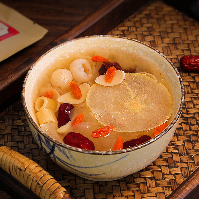 Xiao Diao Pear Soup Herbal Blend 120g Bag Dried Pear Lily Goji Red Date Decoction Mix - Image 3