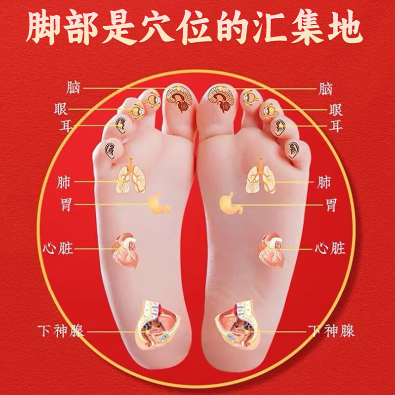 Wu Zhu Yu Cinnamon Herbal Foot Patch Moxibustion Warm Compress for Foot and Navel - Image 3