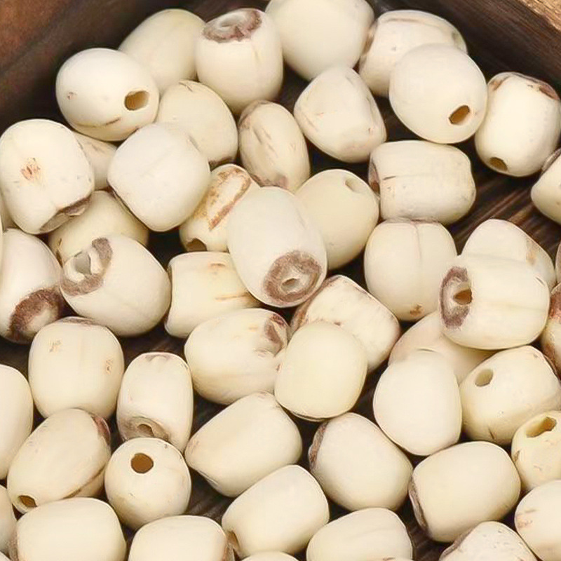 Peeled White Lotus Seeds Core Removed Dried Lian Zi for Herbal Tea and Soup 200g - Image 2