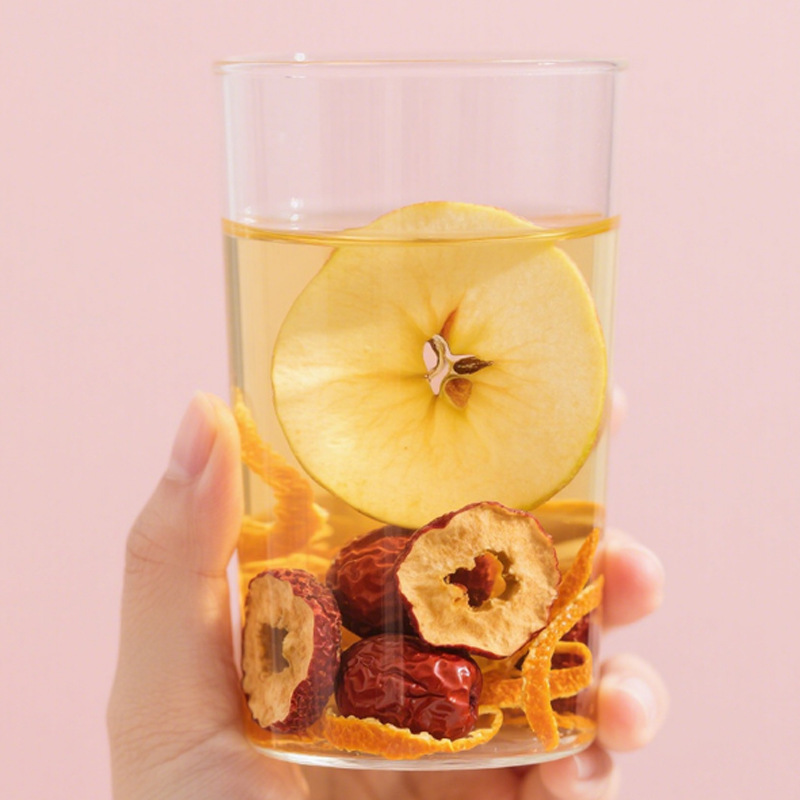 Apple Hawthorn Tea 100g Cold Brew Fruit Tea with Red Date and Tangerine Peel Sweet Sour Herbal Drink - Image 3