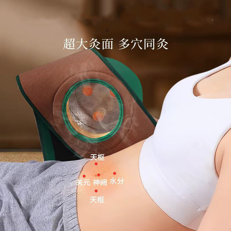 Wooden Moxibustion Box Three Needle Adjustable Hanging Moxa Burner Portable Warm Therapy for Abdomen Waist Neck Back - Image 2