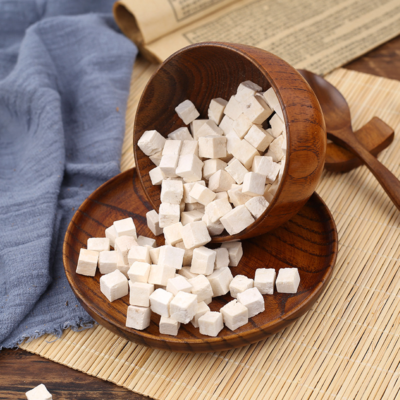Wild Poria Fu Ling 白茯苓 Dried Cubes 500g Sulfur-Free Yunnan Fu Ling Herbal Slices for Soup and Tea - Image 2