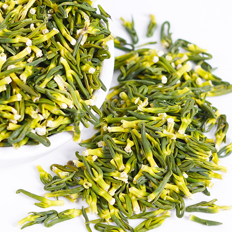 Lotus Plumule (Nelumbo nucifera) — Dried Lotus Seed Heart Tea, 100g Jar - Image 3