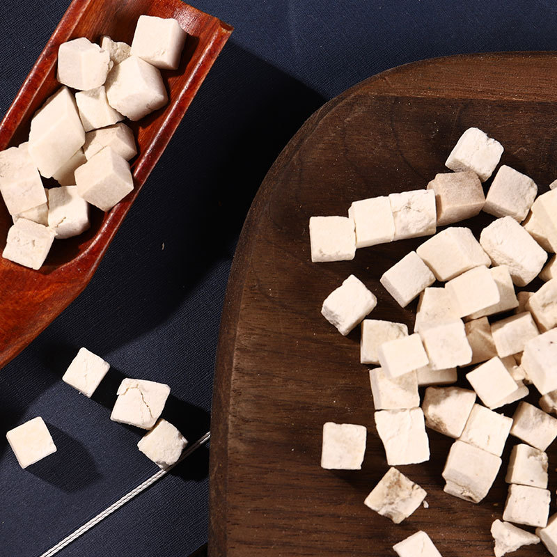Fu Ling Poria Cubes 500g Dried Poria cocos Herbal Slices for Tea Soup and Decoction Use - Image 2