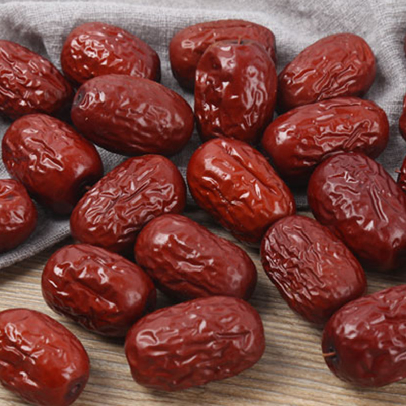 Xinjiang Grey Jujube Dried Red Dates Hui Zao Whole Fruit Ready to Eat 500g for Tea Congee and Soup - Image 2