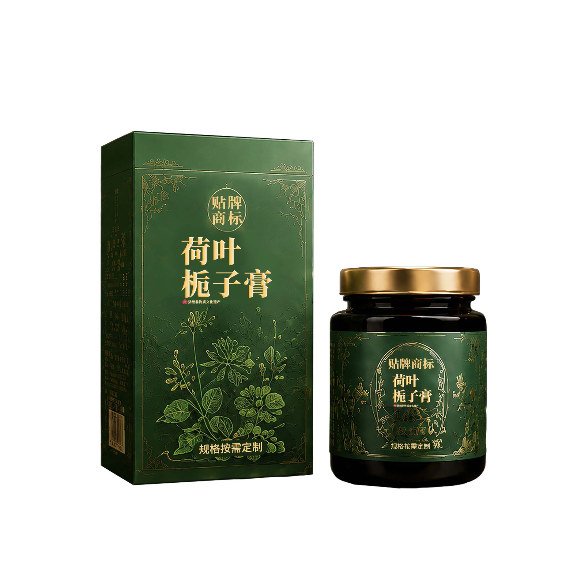 Lotus Leaf & Gardenia Herbal Paste (He Ye Zhi Zi Gao) — Custom OEM Herbal Paste with Hemp Seed & Dark Plum - Image 5