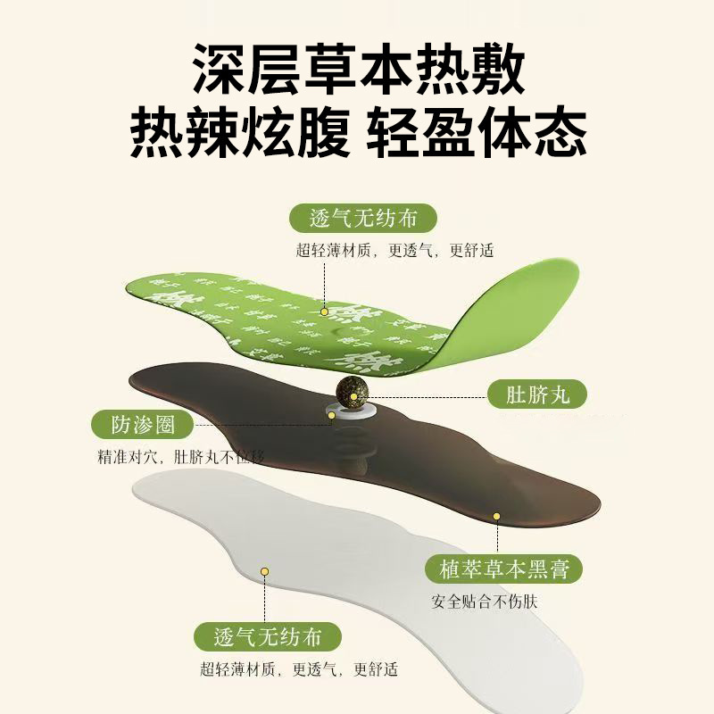 Ran Ran Xuan Fu Herbal Navel Patch Mugwort Belly Sticker Warm Moxibustion Support 5 Patches Per Box - Image 2