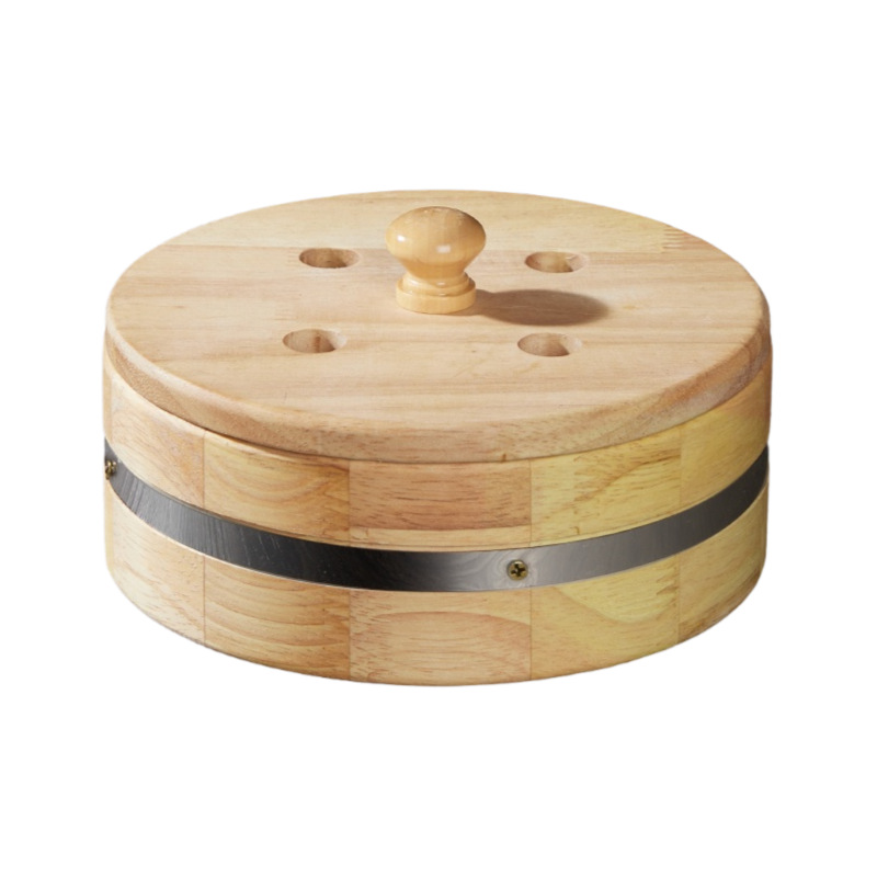 Extra Large Ginger Moxibustion Box Wooden Ai Jiu Tool with Cloth Pad for Navel and Abdomen Use - Image 5