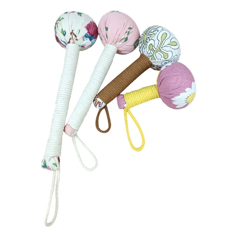 DIY Mugwort Hammer Massage Kit 31cm Handmade Herbal Tapping Tool for Body Relaxation - Image 5