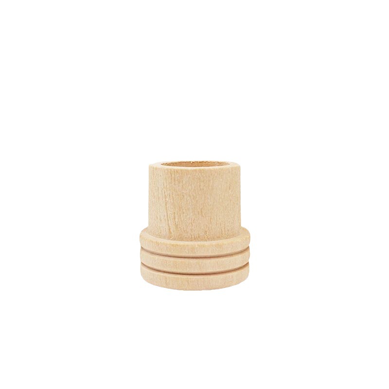 Solid Wood Moxa Stick Extinguisher Cap Thickened Incense Moxa Accessory 30x30mm Natural Wood Base - Image 5