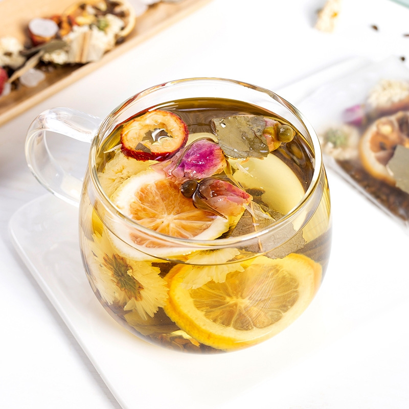 Lemon Lotus Leaf Tea 100g Boxed Blend with Chrysanthemum Cassia Hawthorn Rose - Image 3