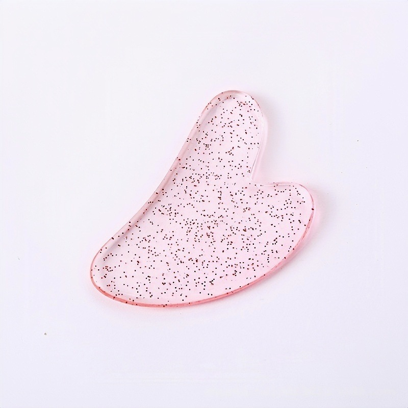 Heart Shaped Gua Sha Facial Massage Tool Resin Scraping Board for Face and Body Care - Image 4