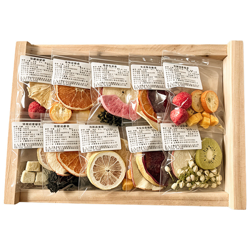 Plum Amla Mint Fruit Tea Bags 20g Hand-Tied Blend with Peach Oolong Style Cold Brew Herbal Tea - Image 5
