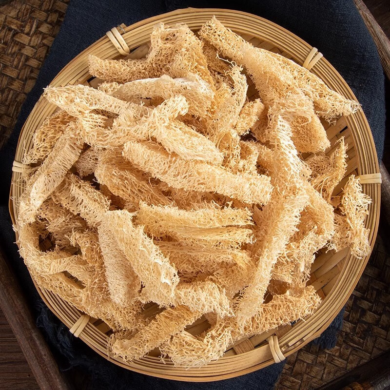 Dried Loofah Sponge 丝瓜络 Si Gua Luo 500g Farm-Dried Herbal Fiber for Tea and Decoction - Image 4