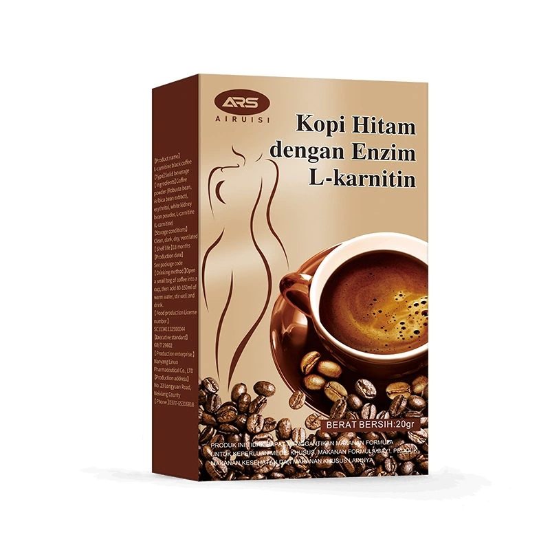 L-Carnitine Black Coffee Instant Ketogenic Meal Replacement Coffee Powder English Version - Image 5