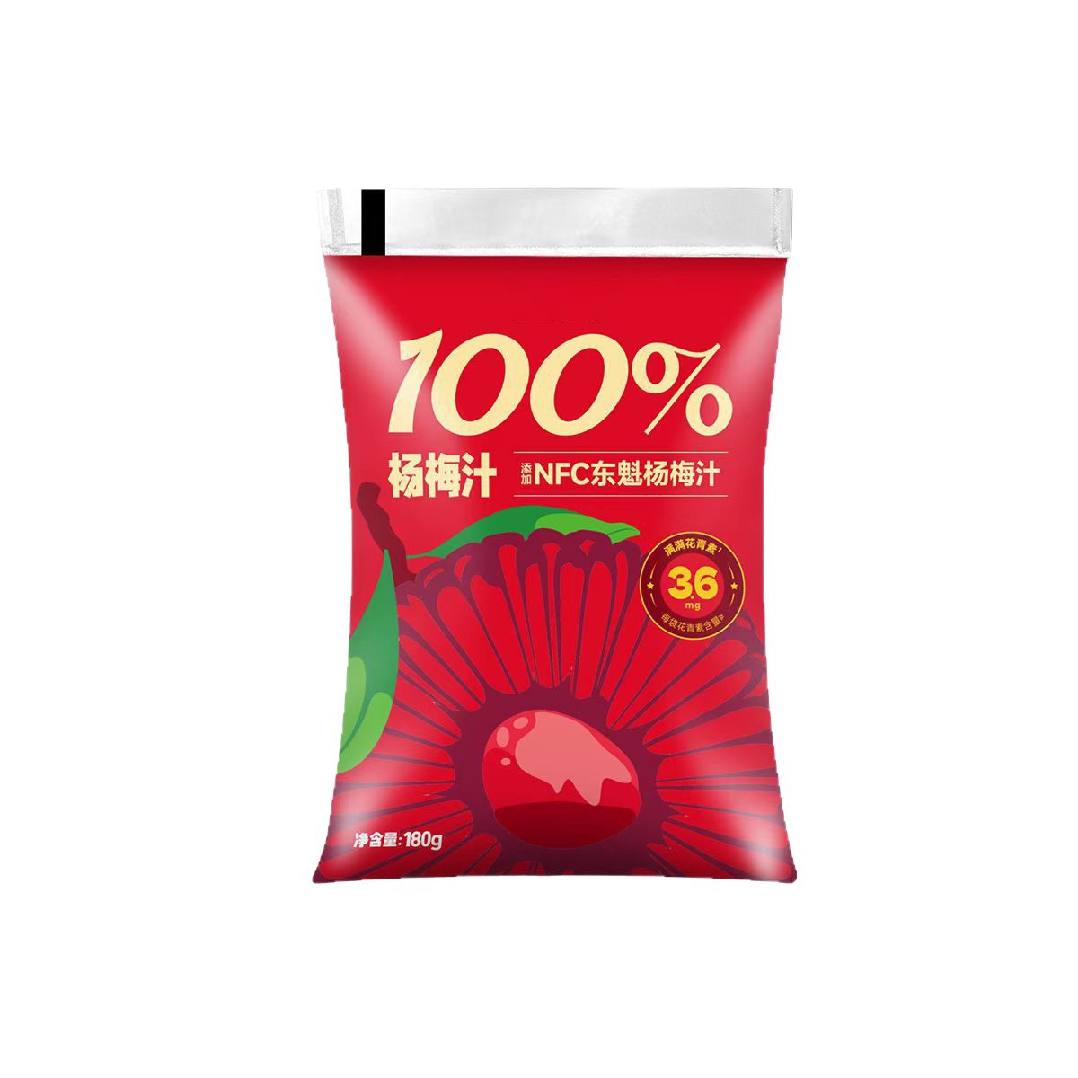 Yangmei Apple and Pomelo Juice Drink 180ml Pouch Pack 5 Bags Chilled Fruit Beverage - Image 5