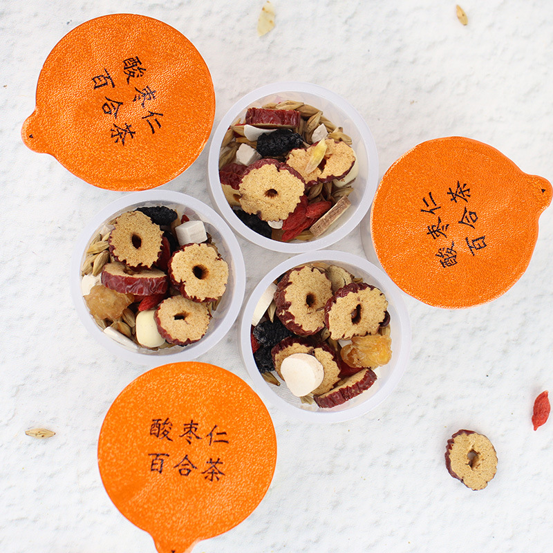 Sour Jujube Seed Lily Herbal Tea Suan Zao Ren Bai He Blend 450g Boxed Evening Tea - Image 2