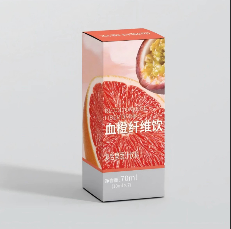 Blood Orange Fiber Drink 70ml Concentrated Dietary Fiber Botanical Beverage Box - Image 4