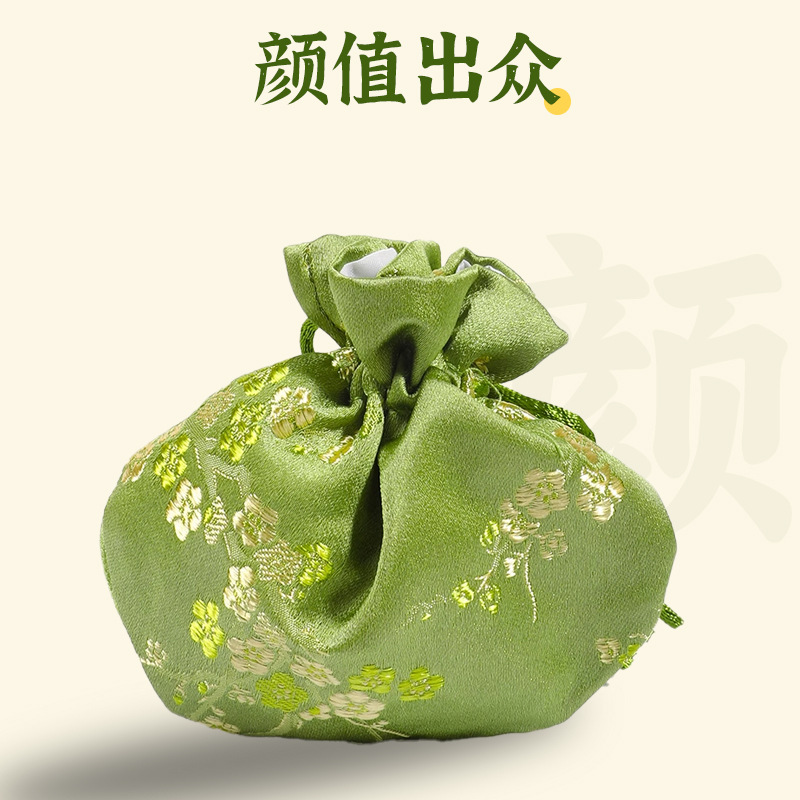 Mugwort Sachet Ai Cao Embroidered Chinese Style Pendant with Tassel for Car Bag and Closet - Image 2