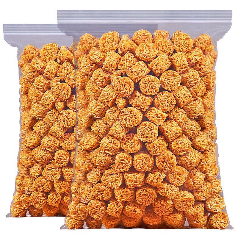 Ramen Snack Balls Crispy Dry Noodle Snack Beef Flavor Combo 300g Spicy Cumin Mala Mix - Image 5