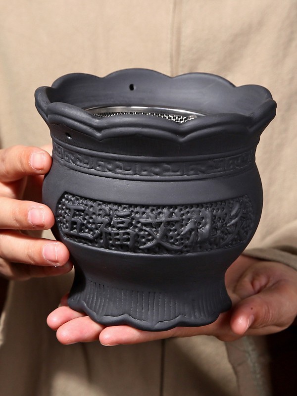 Bian Stone Fire Dragon Moxa Jar TCM Warming Massage Tool for Back Legs and Abdomen 750g - Image 4