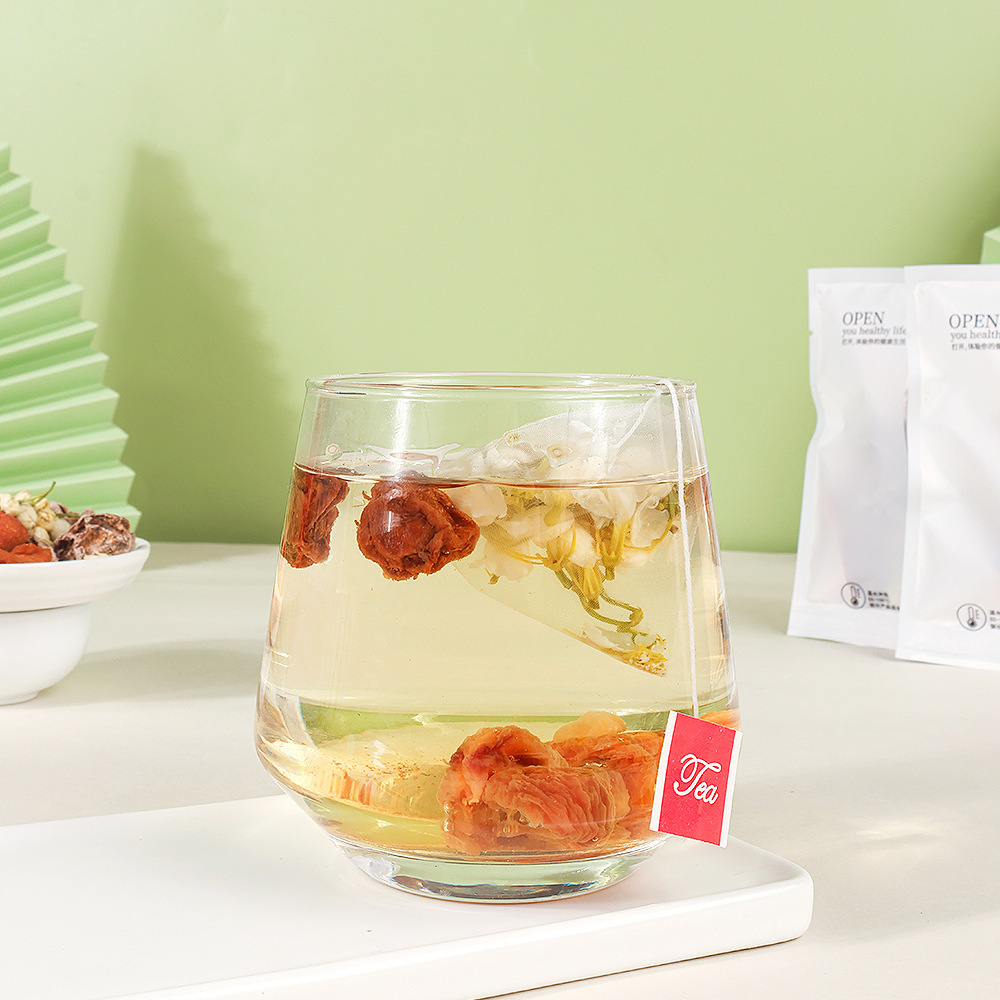 Preserved Plum Jasmine Apricot Kernel Fruit Tea Hua Mei Mo Li Xing Pi Cha 15g x 5 Bags Cold Brew Blend - Image 4
