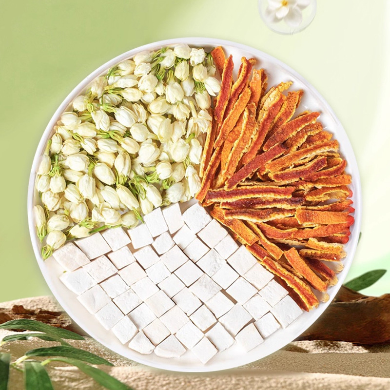 Jasmine Chenpi Poria Wellness Tea 150g Brewed Herbal Blend for Daily Balance - Image 2