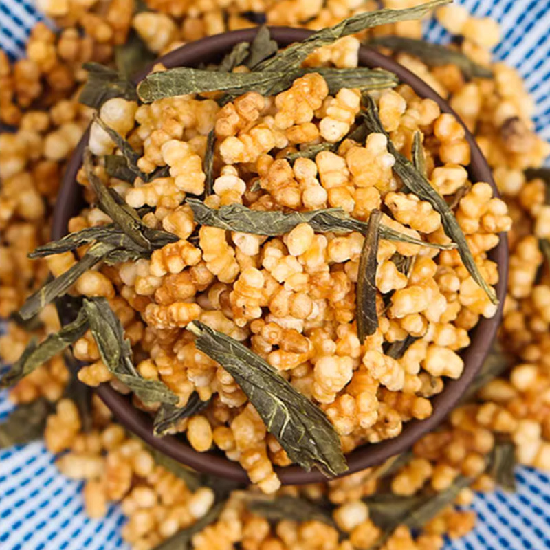 Genmaicha Brown Rice Green Tea — Japanese-Style Roasted Rice Tea, 500g Loose Leaf - Image 4