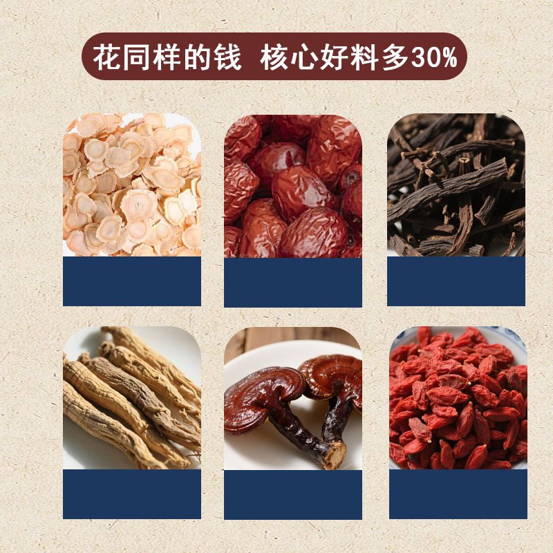 Shuang Shen Ling Zhi Vitality Tea 8g x 10 Bags American Ginseng Jujube Codonopsis Astragalus Goji Herbal Tea - Image 3