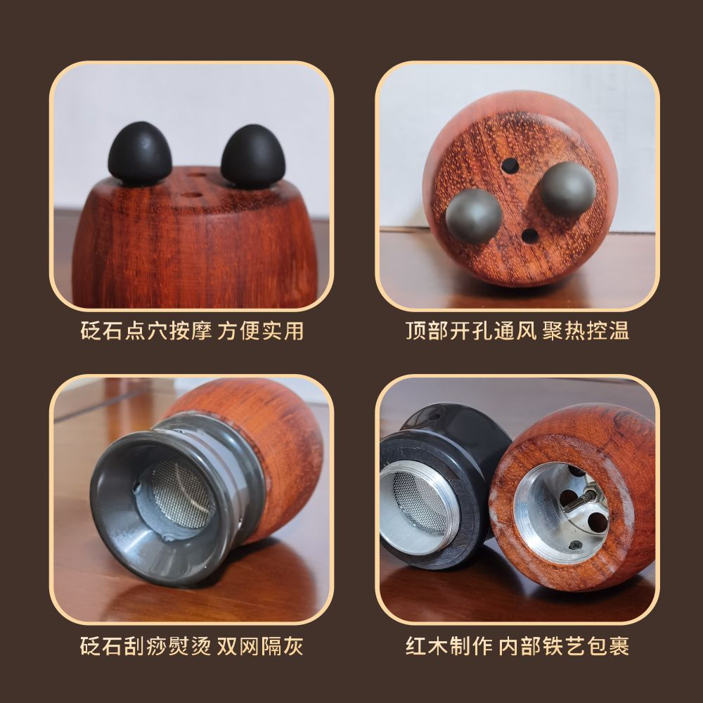 Bian Stone Facial Moxibustion Cup Warm Therapy Massage Gua Sha Tool for Home Beauty Care 200g - Image 4