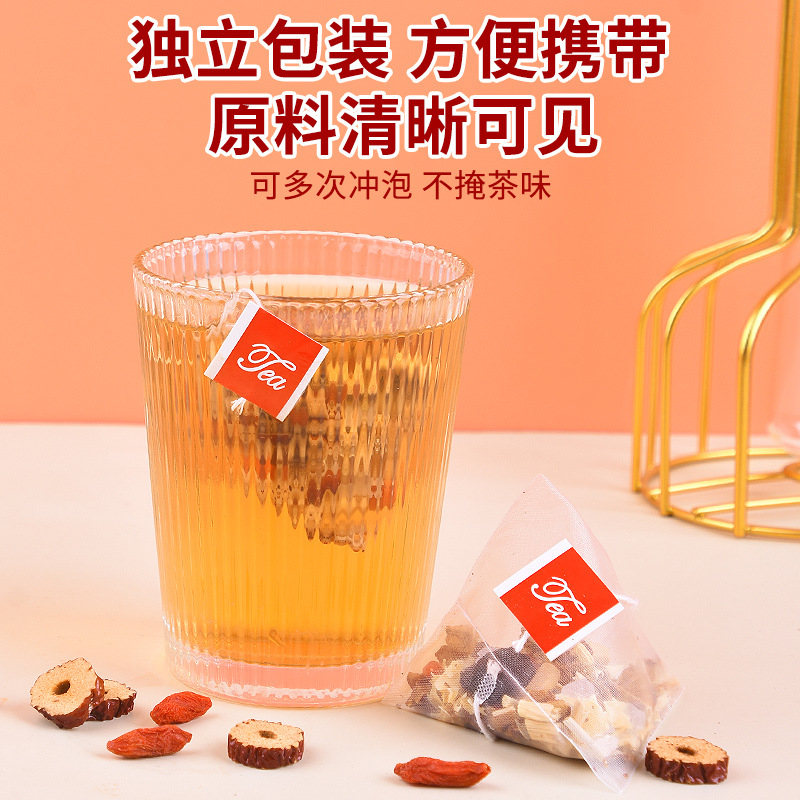 Sugarcane Snow Pear Tea Zhu Zhe Mao Gen Xue Li Cha 400g 40 Pyramid Tea Bags No-Brew Herbal Blend - Image 3